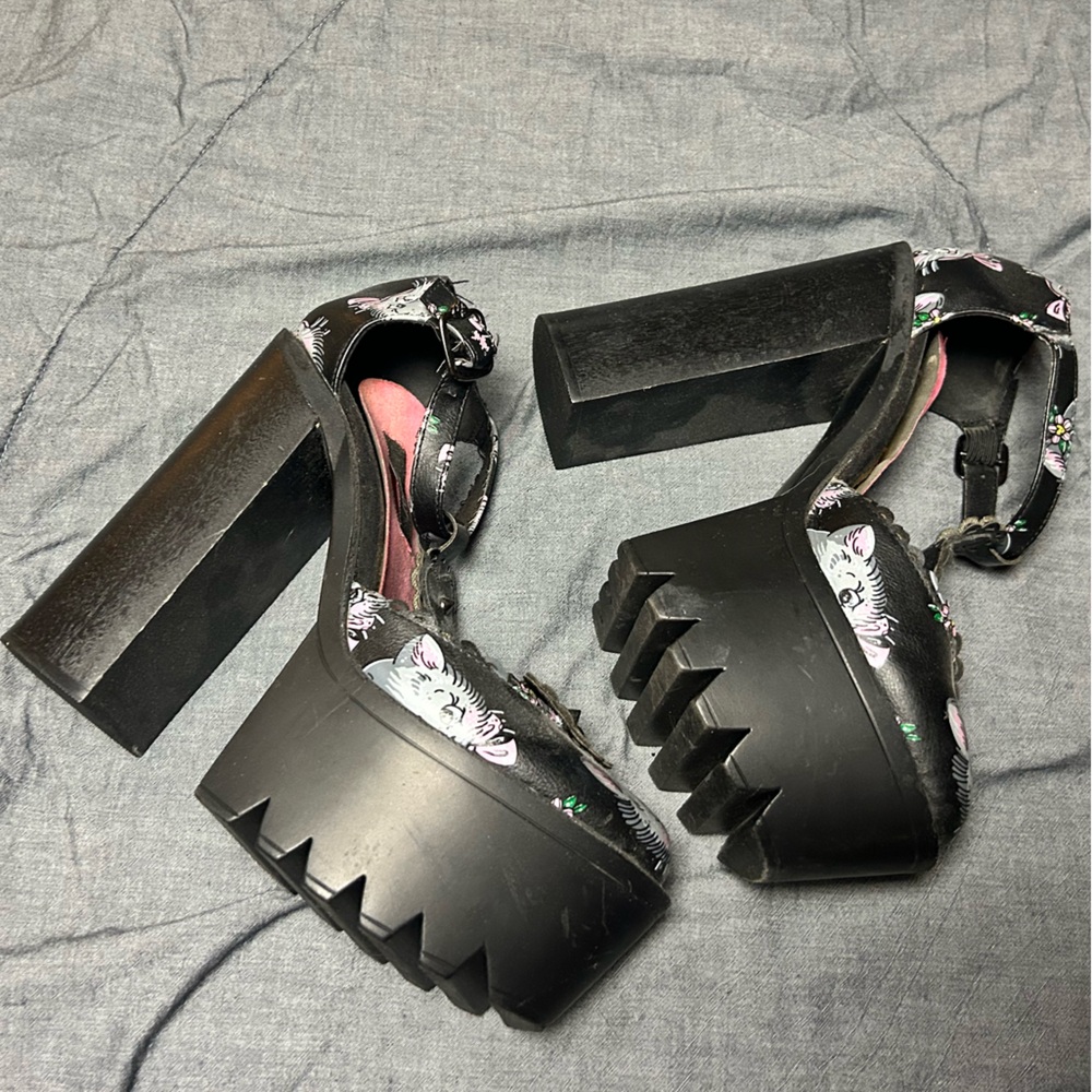 Iron Fist Pink and Black Heels